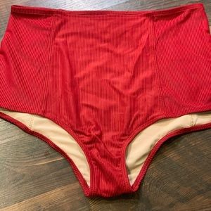 Medium ribbed Kortni jeane swim bottoms